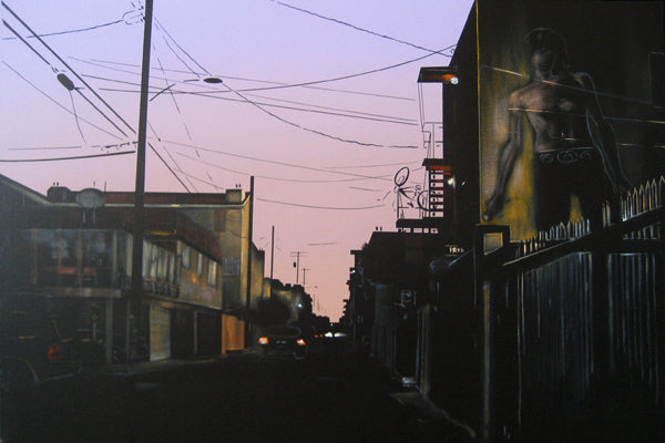 Sunset on Speedway #1 (Jim Morrison Mural by Rip Kronk)
